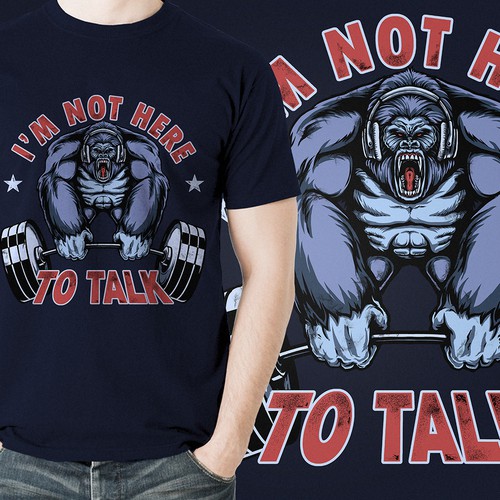 I am not here to talk - tshirt design