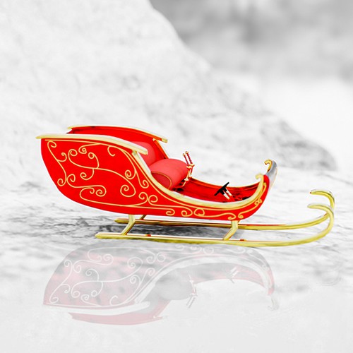Santa Seat Model in 3d
