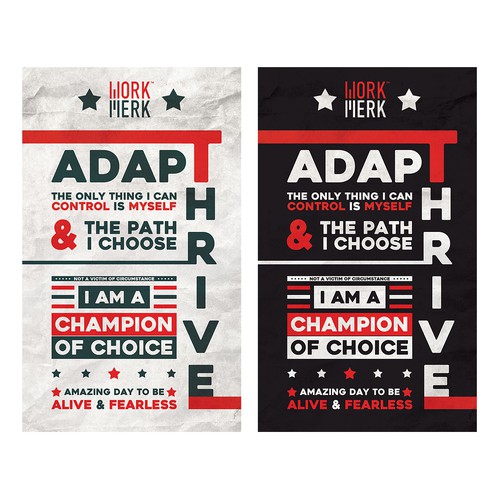 Adapt & Thrive - Typography Poster