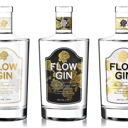 A Vintage Style Label For A Premium Gin