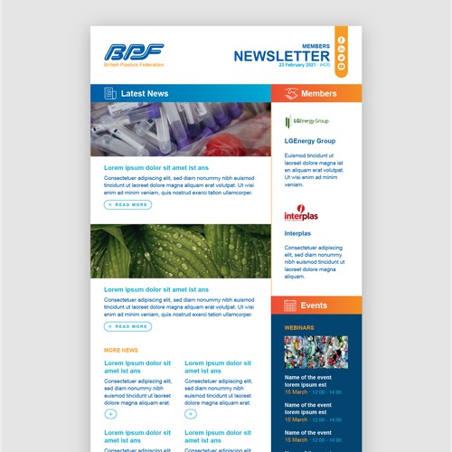 Newsletter design