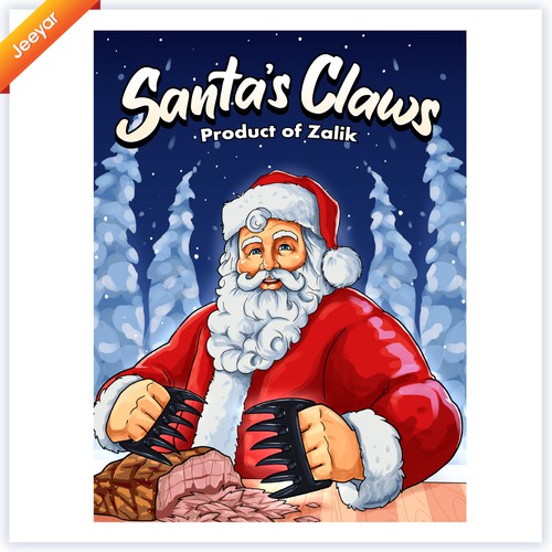 Santa Claws box design