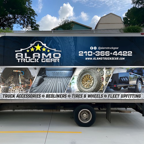 Alamo truck gear wrap design