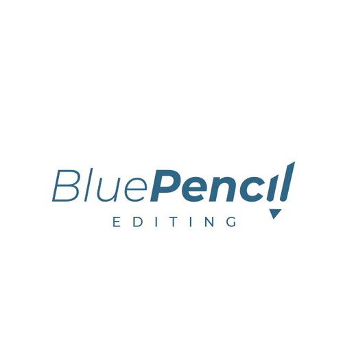 Negative space use in PENCIL logo design