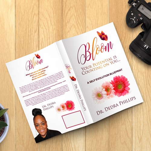 Bloom (White Version) - Elegant, Feminine & Cool Book Cover 