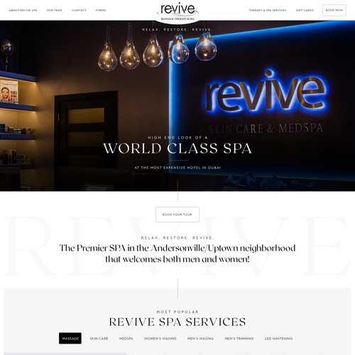 World Class SPA Website Design
