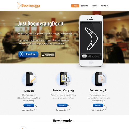 New website design wanted for BoomerangDoc