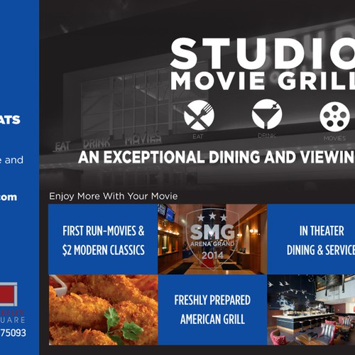 Create an ad for Studio Movie Grill