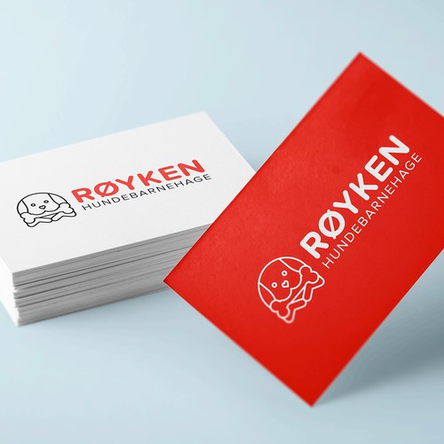Business Card Mock Up: Røyken Hundebarnehage AS