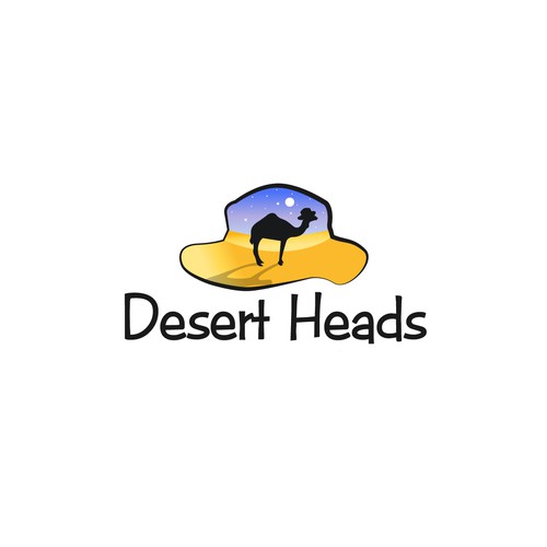 Logo proposal for a kids' hat company “Desert Heads”