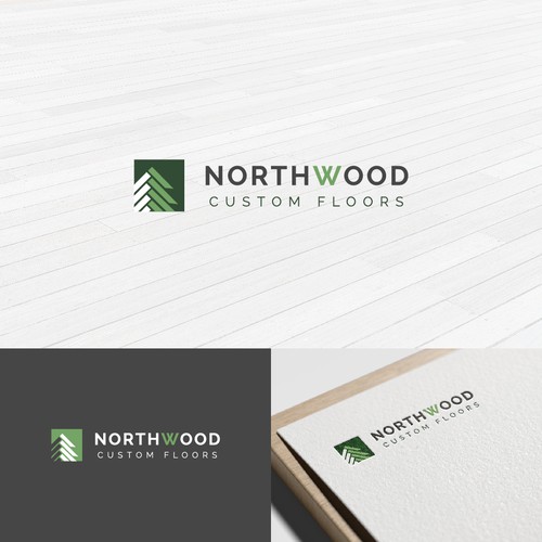 Logo for custom flooring company