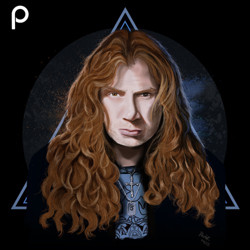Dave Mustaine Portrait