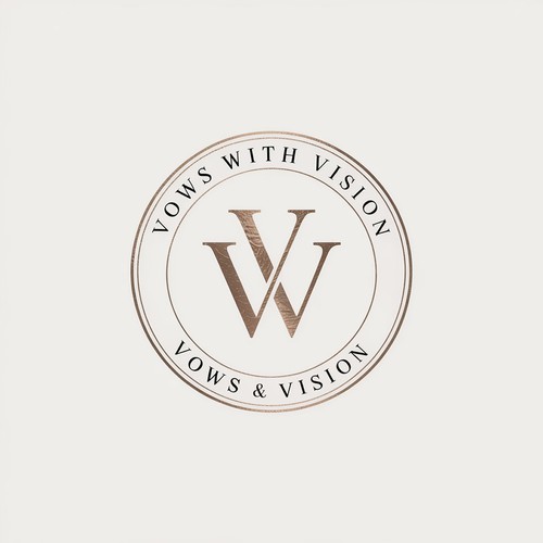 Elegant wedding services logo design