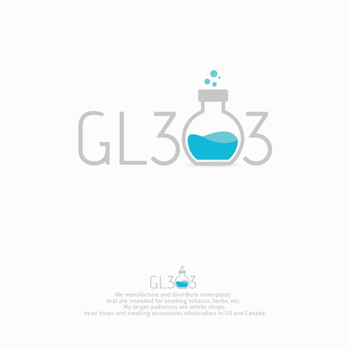 Logo for glass waterpipes company