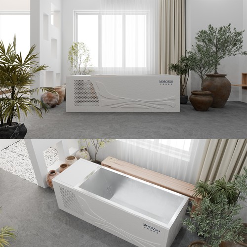 Photorealistic Cold bath tub
