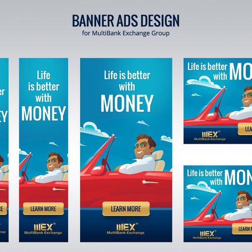 Banner ads design for MultiBank Exchange Group