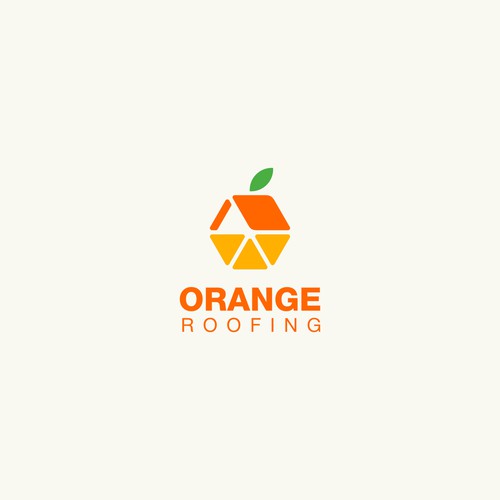 Orange roofing Logo Design