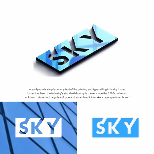 logo letter SKY