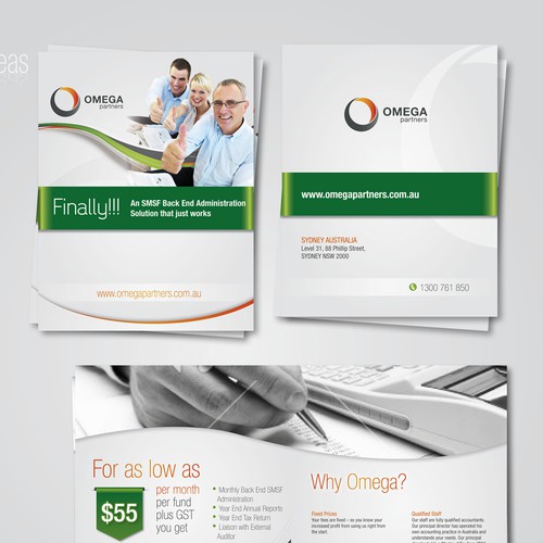 Brochure design for Omega Partners