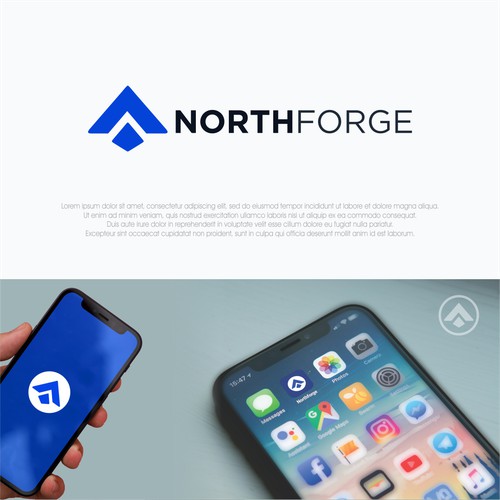 Bold and modern logo design for NorthForge
