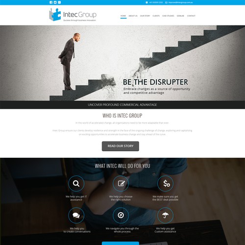 Create a new-look website for an innovative professional services company