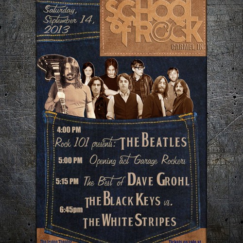 School of Rock - Carmel needs a new postcard or flyer