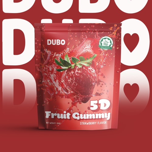 Eye-Catching Packaging Design for 3D Gummies