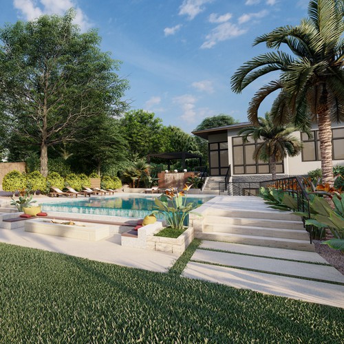 Landscape design renderings