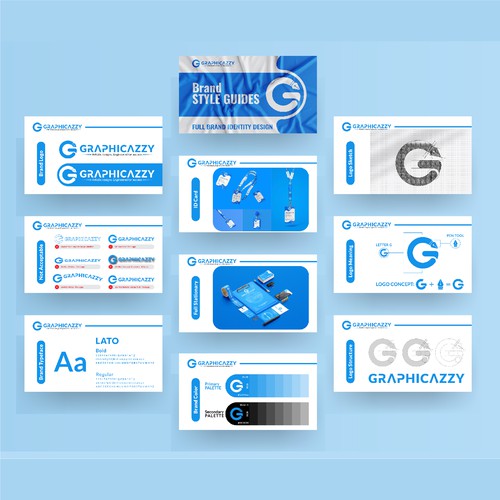 Graphicazzy Logo and Brand Identity Design.
