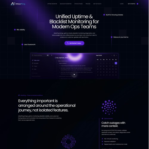 AtlasPing - Uptime Monitoring and Blacklist Monitoring Service