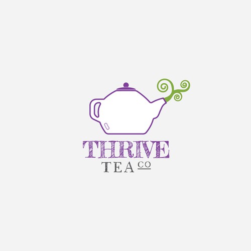 Logo concept for a tea company
