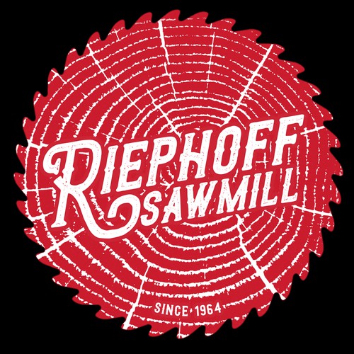 Single color logo for Riephoff Sawmill.