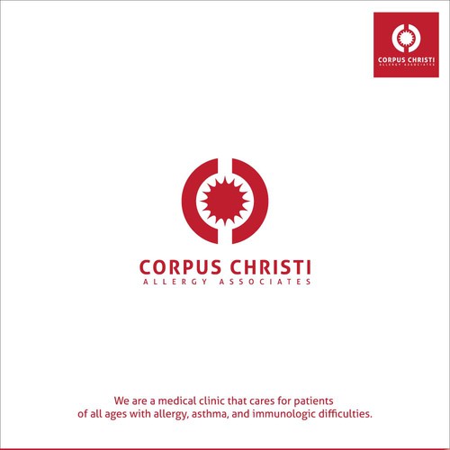 logo concept for corpus christi allergy associates