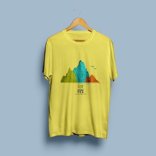T-shirt concept for CusaTea company