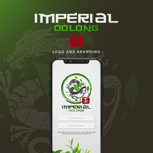 classic bold logo for Imperial Oolong