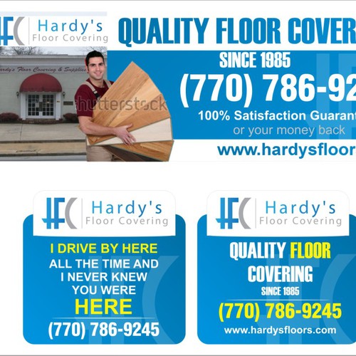 (2) Modern/Professional Eye Catching Signs for Hardy's  Location