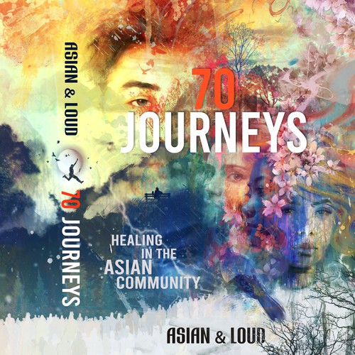 Book cover for community book project featuring Asian authors.