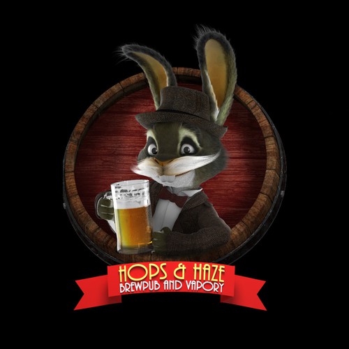 Cool and funny 3D Character with a beer