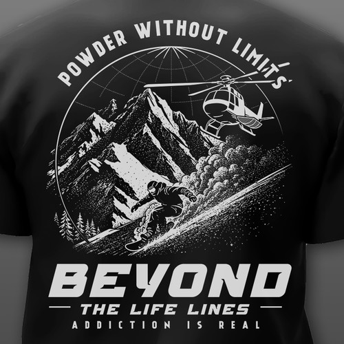 t-shirt design for HELISKIER