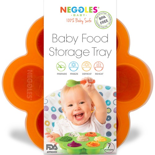 Packaging design and logo re-design for baby food tray