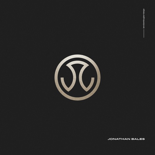Minimalist monogram for Jonathan Bales