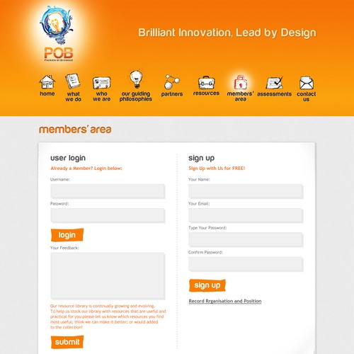 **NEW** Website Design for POB 