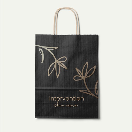 Simple organic flowery logo for all natural products for people in chemo and radiation treatment