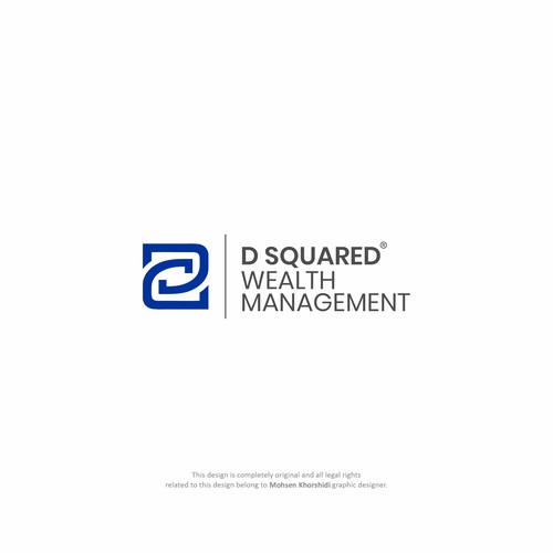 D Squared Wealth Management logo design