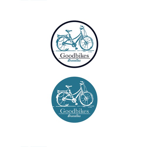 Bikeshop logo and Sticker Design