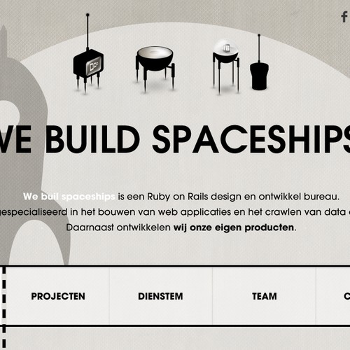 Website Design for www.webuildspaceships.com