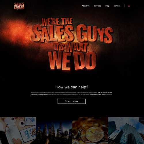 Web design for executive sales