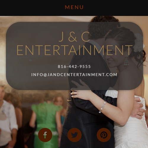 Chic Website for Mobile DJ 