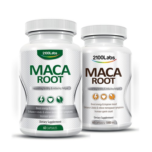 Maca Root Supplement package design