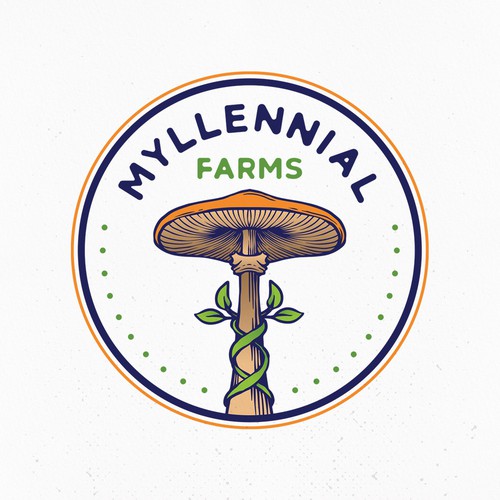 Logo for mushroom and microgreen business